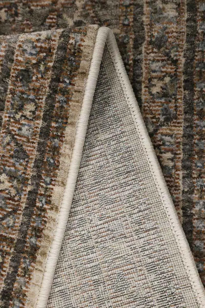 Raja Medallion Vintage Rug – Brown Heritage Elegance