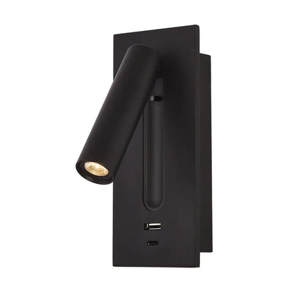 Reading Wall Light with USB Charger & Switch LED Bedside Lamp