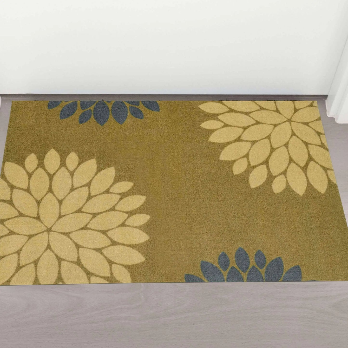 Recycled Washable Floral Mat | 130