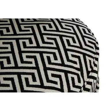 Regent Park Greek Key Design Round Accent Chair