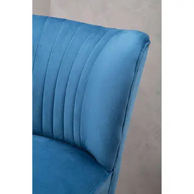 Regents Park Blue Velvet Chair