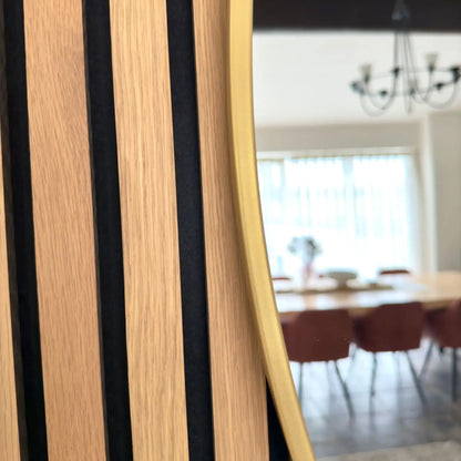 Rei - Extra Large Round Gold Metal Circle Mirror - 120cm x 120cm