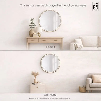 Rei - Extra Large Round Gold Metal Circle Mirror - 120cm x 120cm
