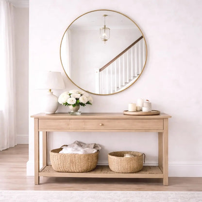 Rei - Extra Large Round Gold Metal Circle Mirror - 120cm x 120cm