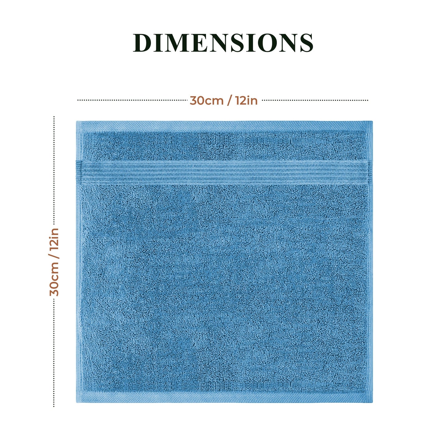 Rhodes Towel Aqua 100% Cotton Hotel Quality Soft Super Absorbent Hand Bath Towels Sheets & Face Cloths by OLIVIA ROCCO