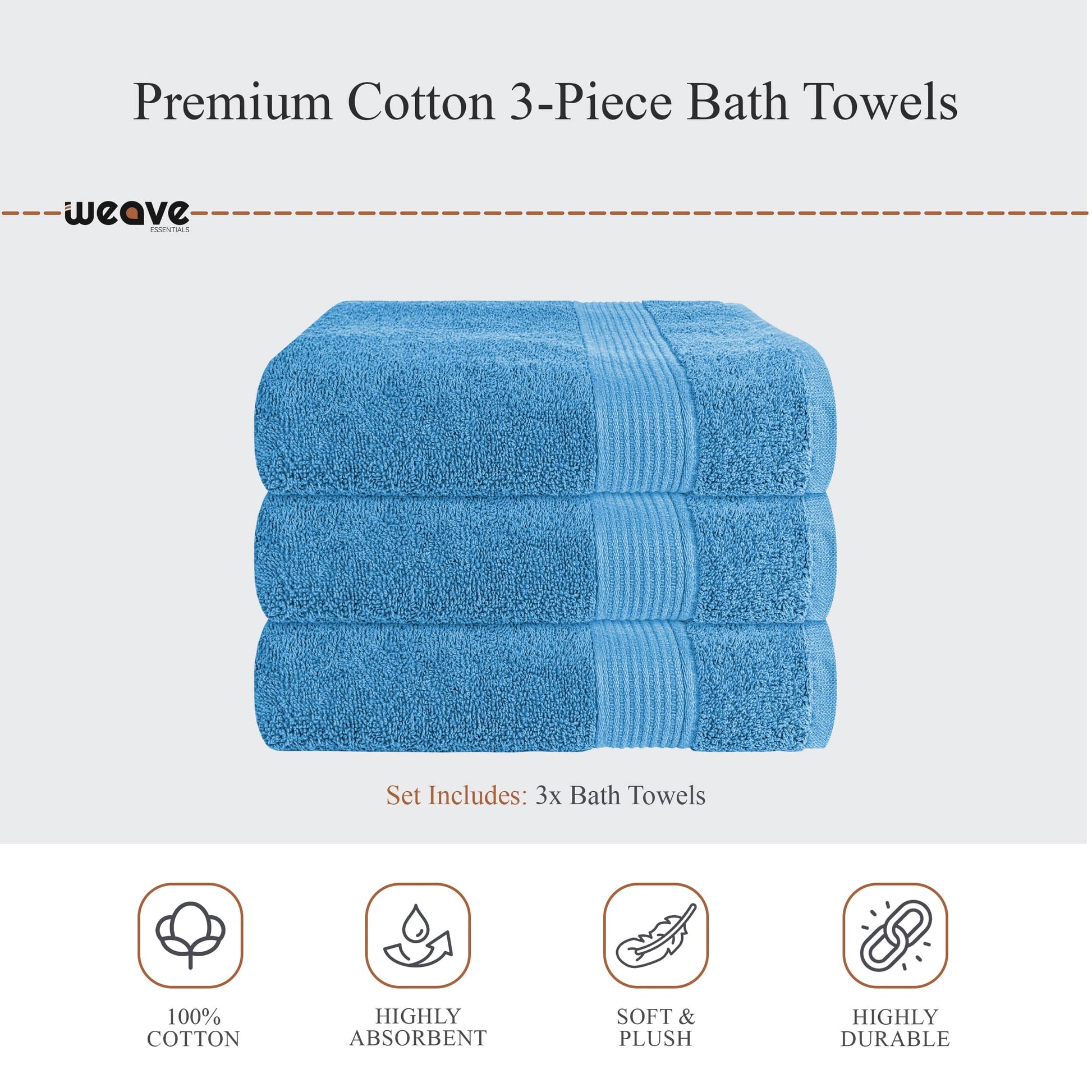 Rhodes Towel Aqua 100% Cotton Hotel Quality Soft Super Absorbent Hand Bath Towels Sheets & Face Cloths by OLIVIA ROCCO