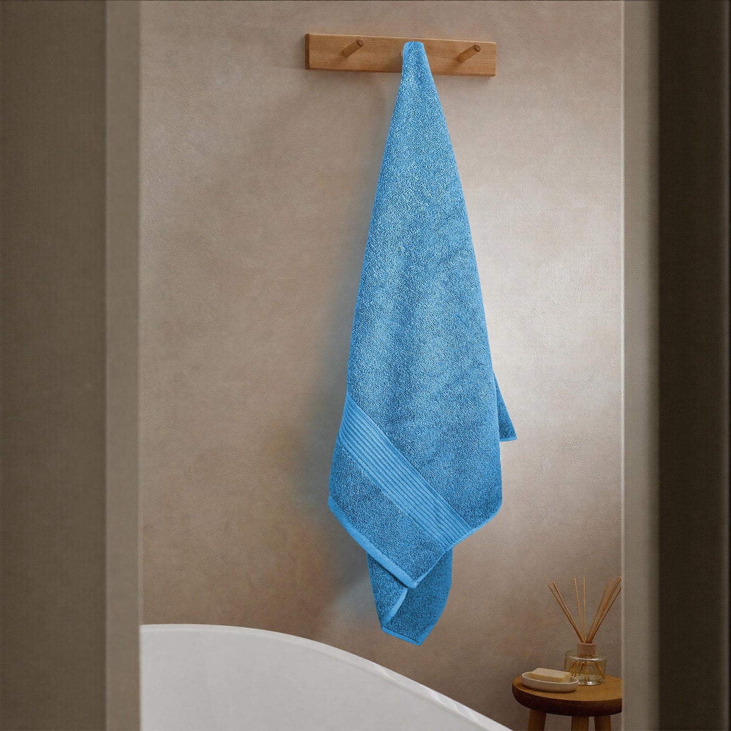 Rhodes Towel Aqua 100% Cotton Hotel Quality Soft Super Absorbent Hand Bath Towels Sheets & Face Cloths by OLIVIA ROCCO