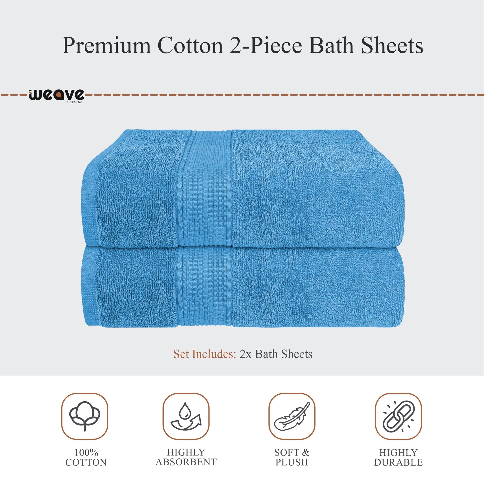 Rhodes Towel Aqua 100% Cotton Hotel Quality Soft Super Absorbent Hand Bath Towels Sheets & Face Cloths by OLIVIA ROCCO