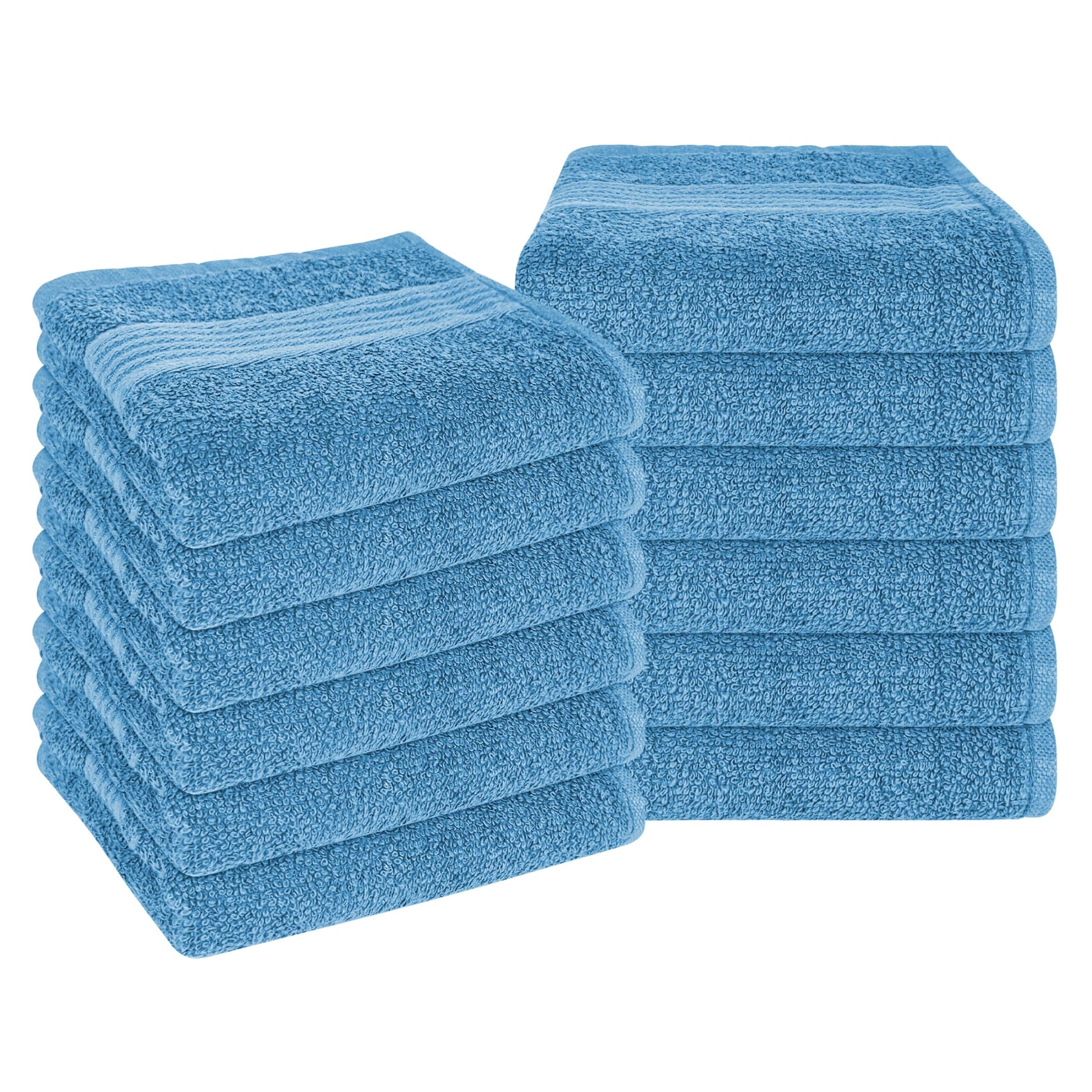 Rhodes Towel Aqua 100% Cotton Hotel Quality Soft Super Absorbent Hand Bath Towels Sheets & Face Cloths by OLIVIA ROCCO