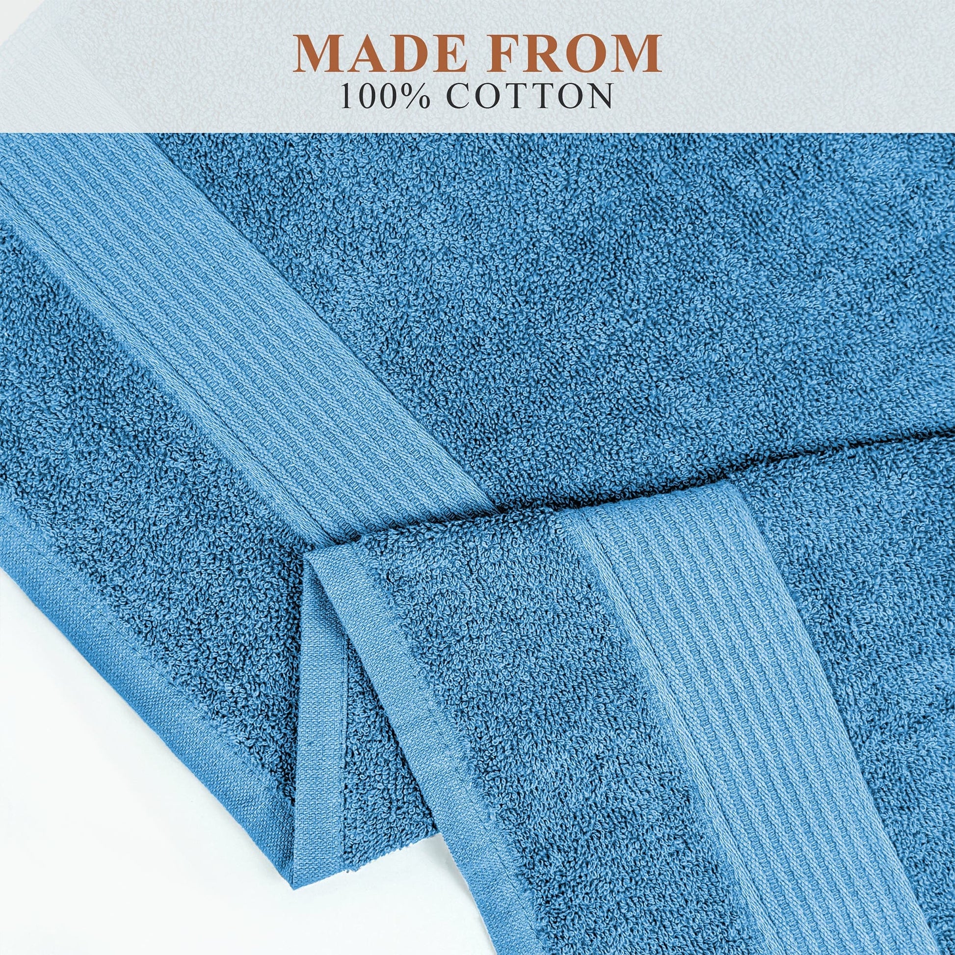 Rhodes Towel Aqua 100% Cotton Hotel Quality Soft Super Absorbent Hand Bath Towels Sheets & Face Cloths by OLIVIA ROCCO