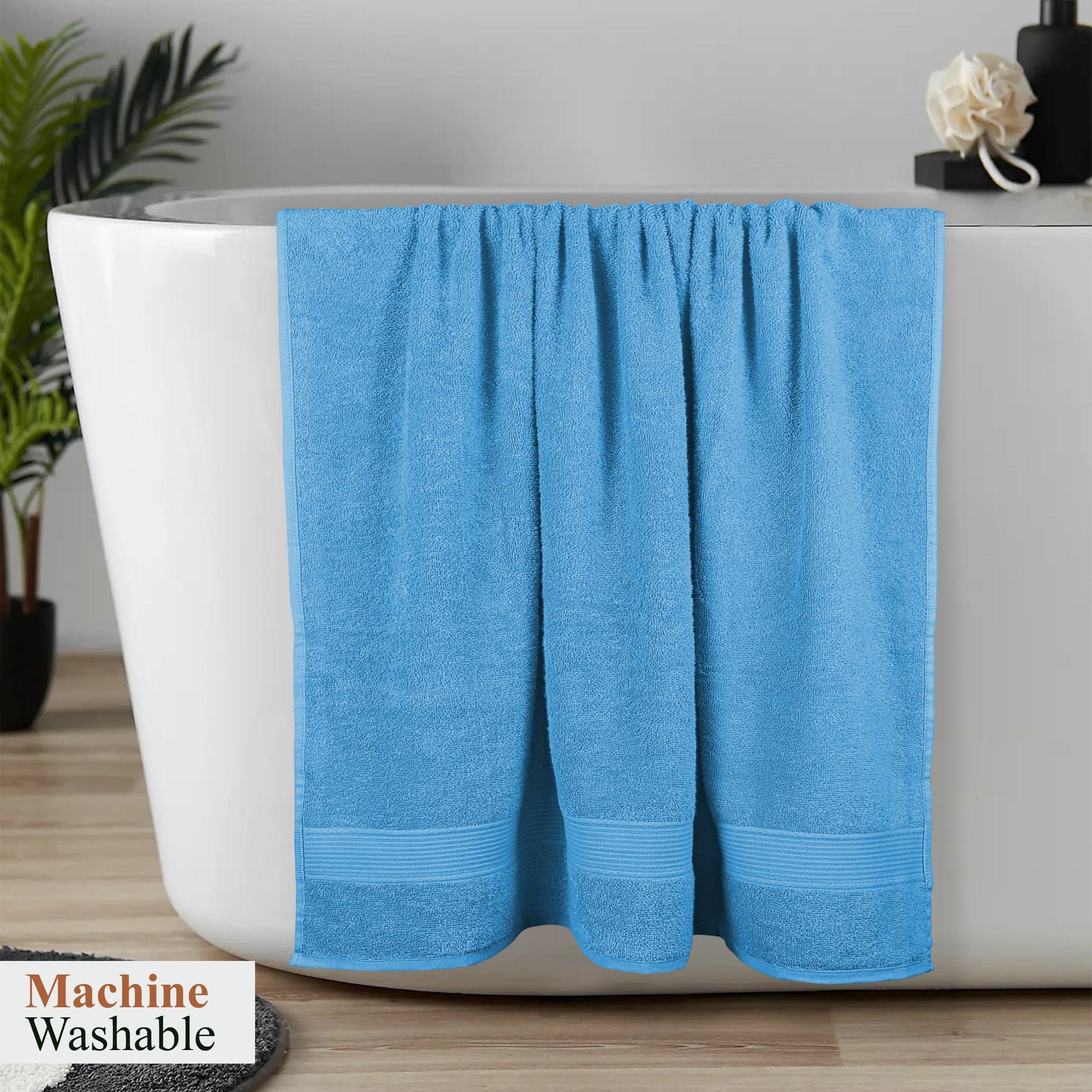 Rhodes Towel Aqua 100% Cotton Hotel Quality Soft Super Absorbent Hand Bath Towels Sheets & Face Cloths by OLIVIA ROCCO