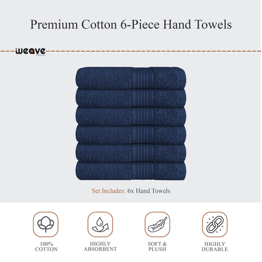 Rhodes Towel Royal Blue 100% Cotton Hotel Quality Soft Super Absorbent Hand Bath Towels Sheets & Face Cloths by OLIVIA