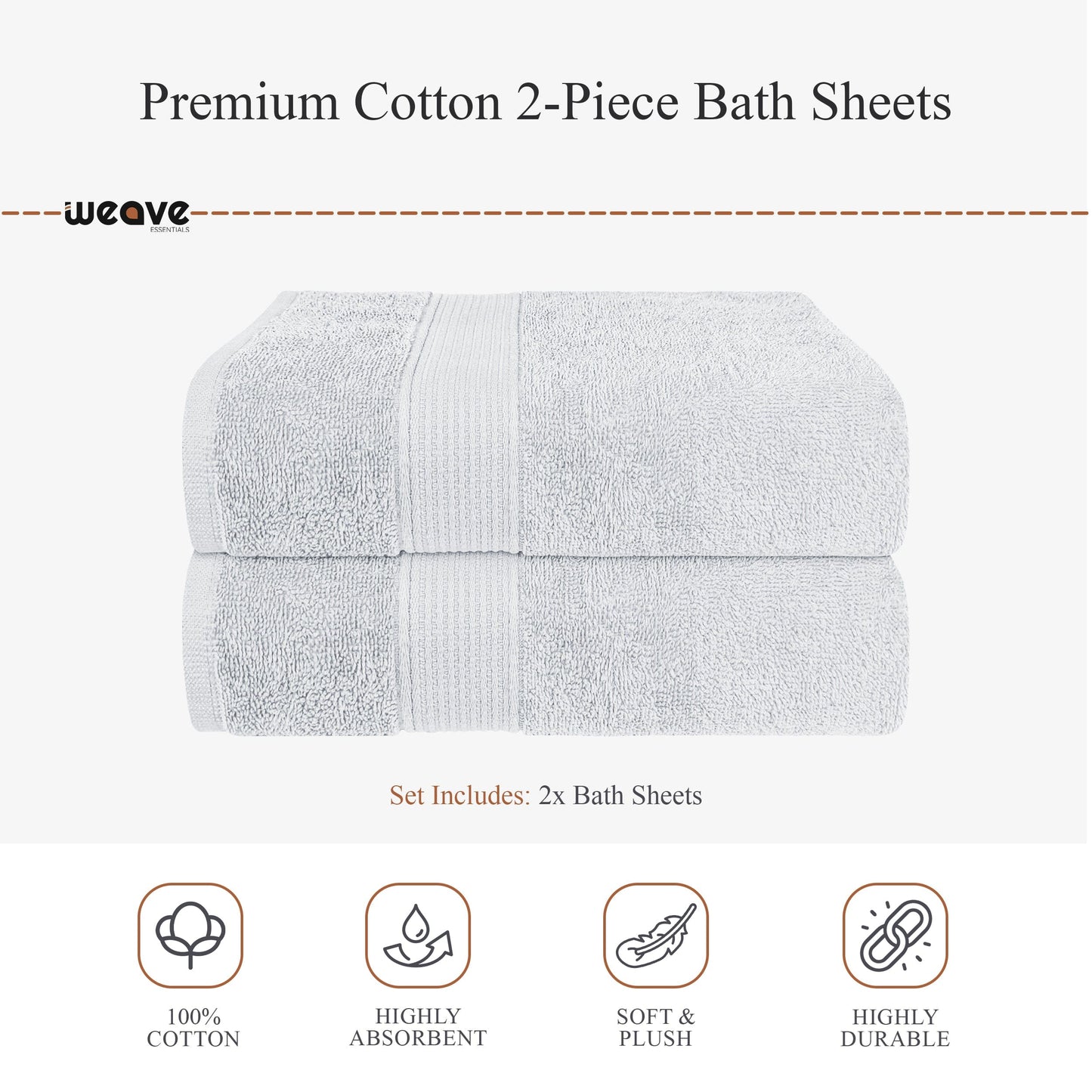 Rhodes Towel White 100% Cotton Hotel Quality Soft Super Absorbent Hand Bath Towels Sheets & Face Cloths by OLIVIA ROCCO