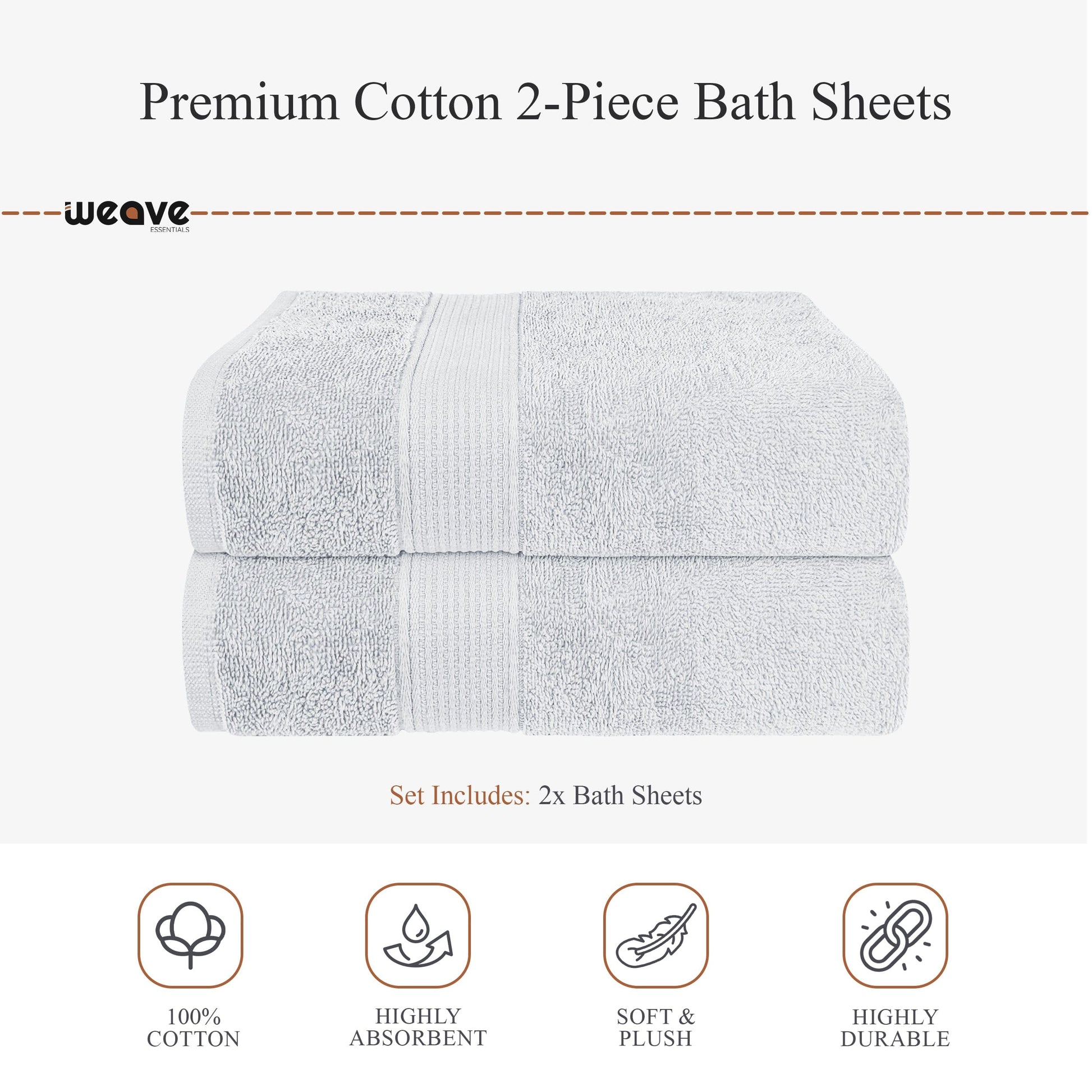 Rhodes Towel White 100% Cotton Hotel Quality Soft Super Absorbent Hand Bath Towels Sheets & Face Cloths by OLIVIA ROCCO