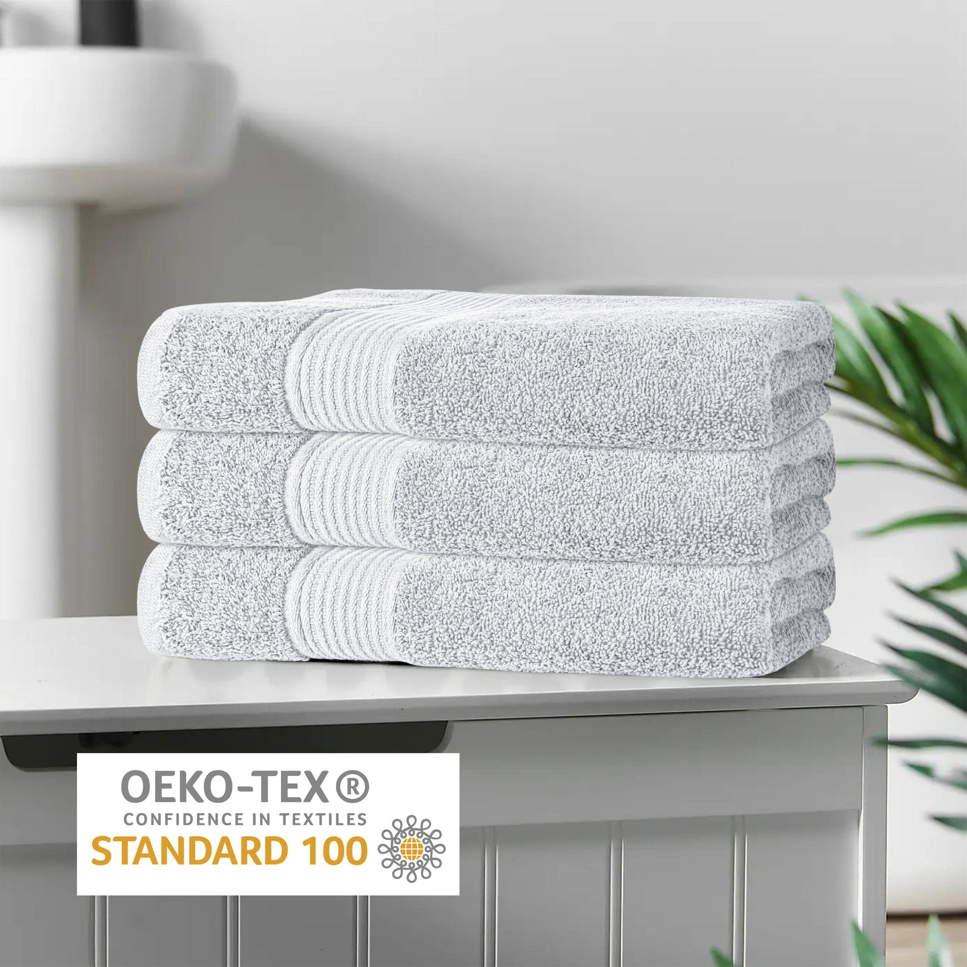 Rhodes Towel White 100% Cotton Hotel Quality Soft Super Absorbent Hand Bath Towels Sheets & Face Cloths by OLIVIA ROCCO