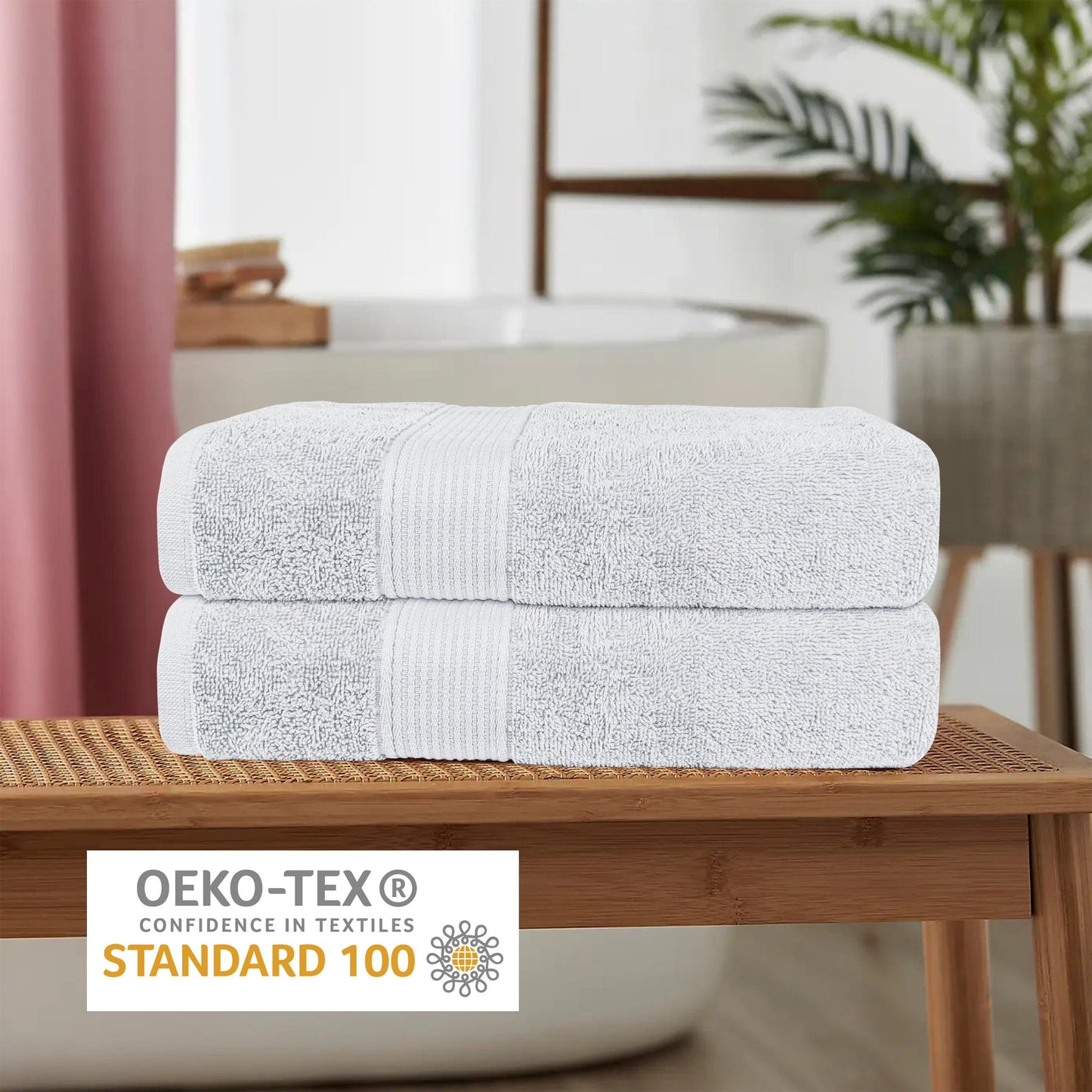 Rhodes Towel White 100% Cotton Hotel Quality Soft Super Absorbent Hand Bath Towels Sheets & Face Cloths by OLIVIA ROCCO