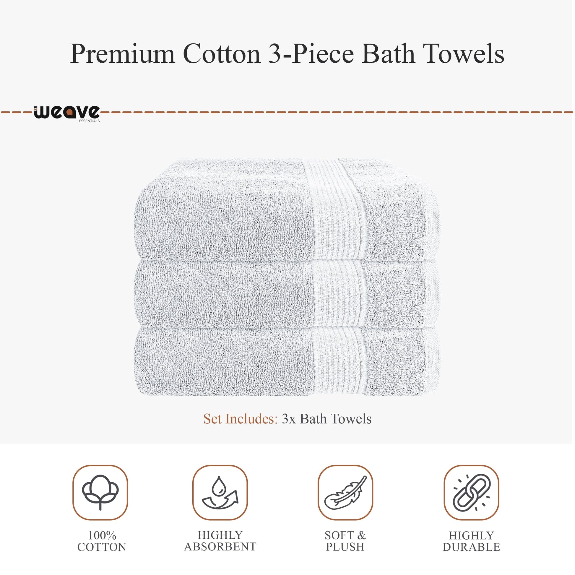 Rhodes Towel White 100% Cotton Hotel Quality Soft Super Absorbent Hand Bath Towels Sheets & Face Cloths by OLIVIA ROCCO