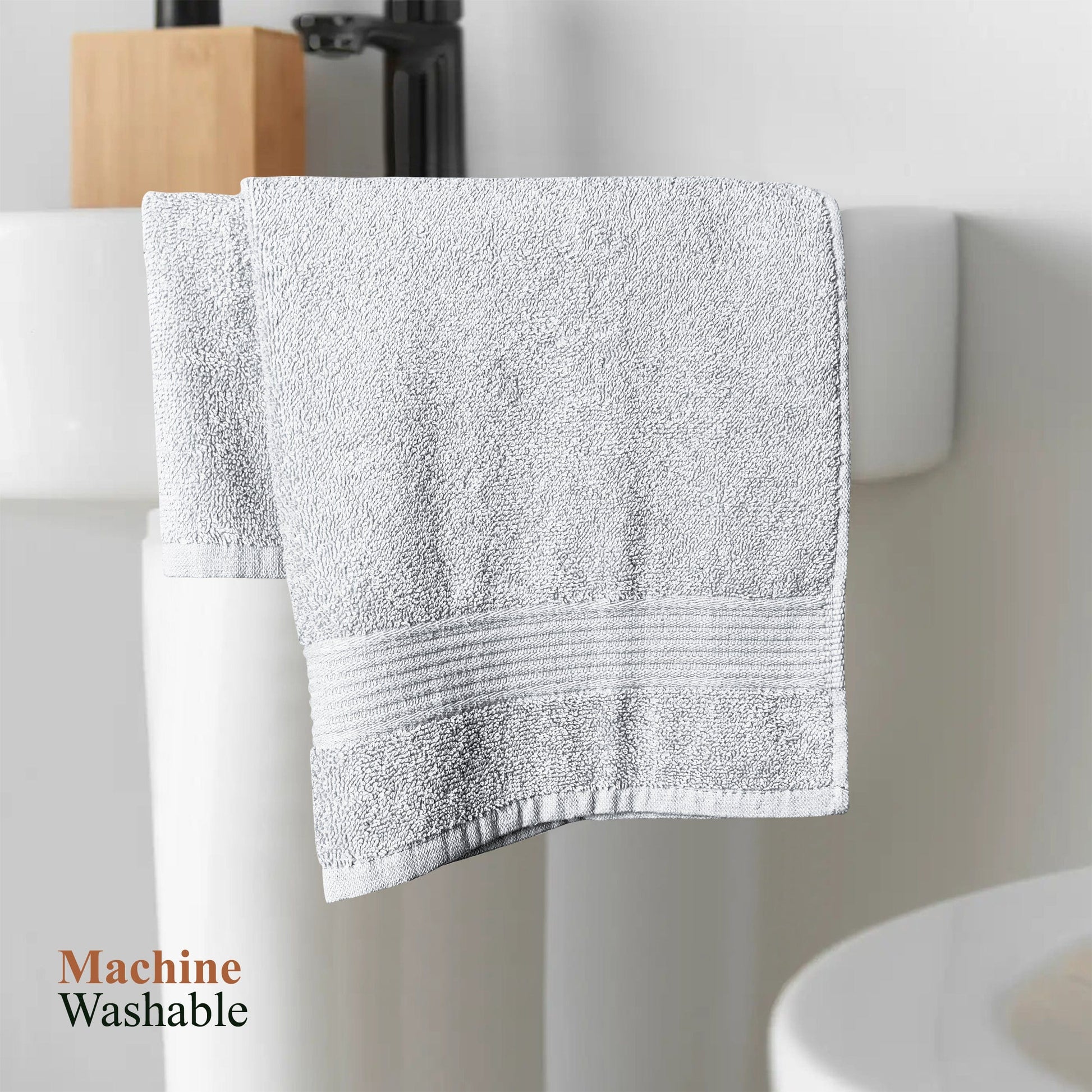 Rhodes Towel White 100% Cotton Hotel Quality Soft Super Absorbent Hand Bath Towels Sheets & Face Cloths by OLIVIA ROCCO
