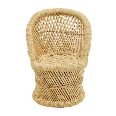 Rowan Natural Bamboo Childrens Chair and Stool Set