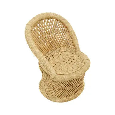 Rowan Natural Bamboo Childrens Chair and Stool Set