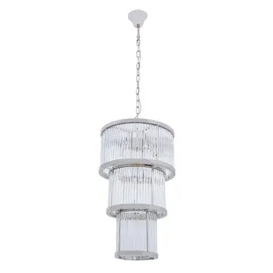 Salasco 3 Tier Nickel Finish Chandelier