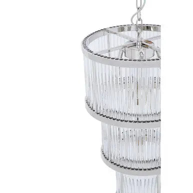 Salasco 3 Tier Nickel Finish Chandelier