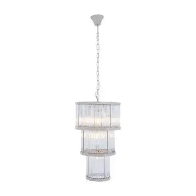 Salasco 3 Tier Nickel Finish Chandelier