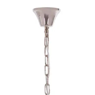 Salasco 3 Tier Nickel Finish Glass Chandelier