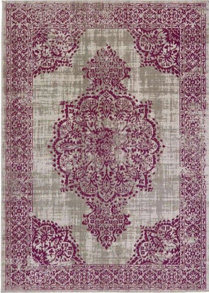 Saville Grey/Raspberry Vintage Rug