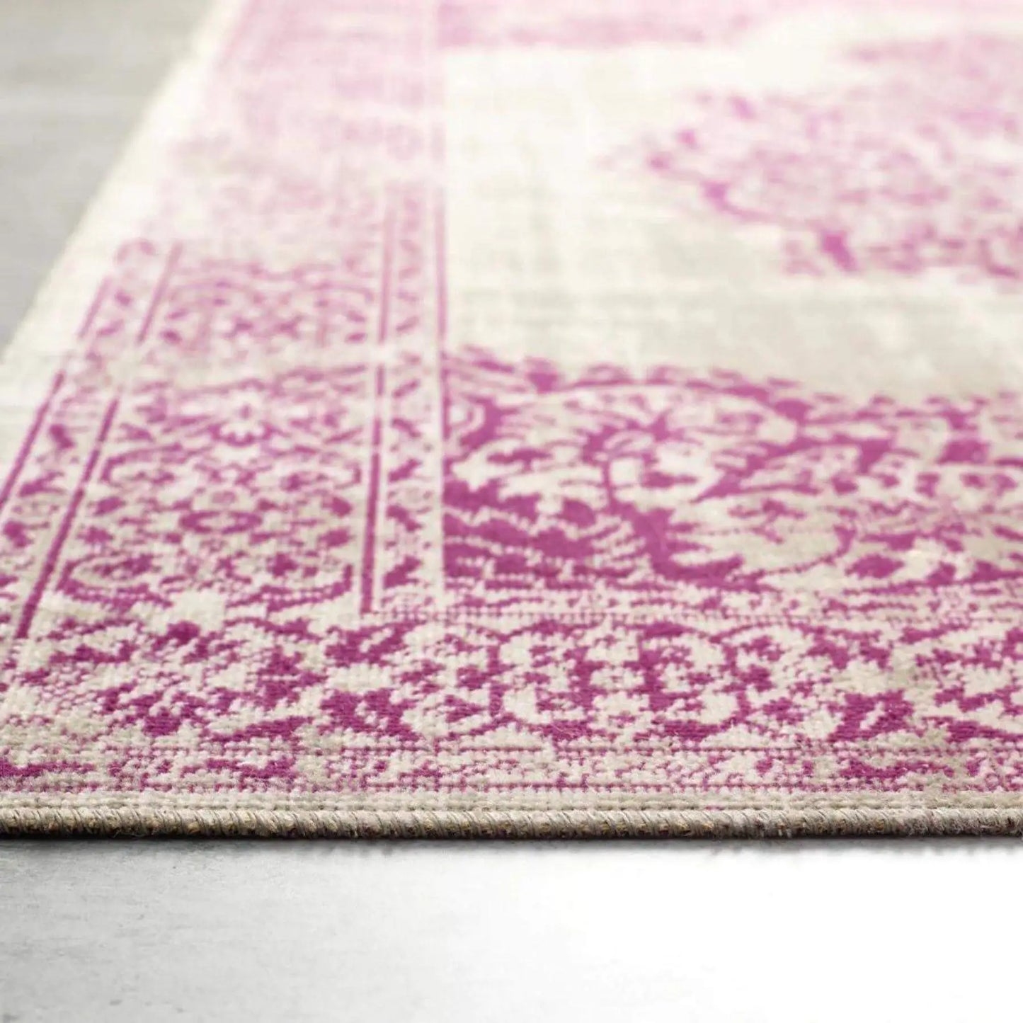 Saville Grey/Raspberry Vintage Rug