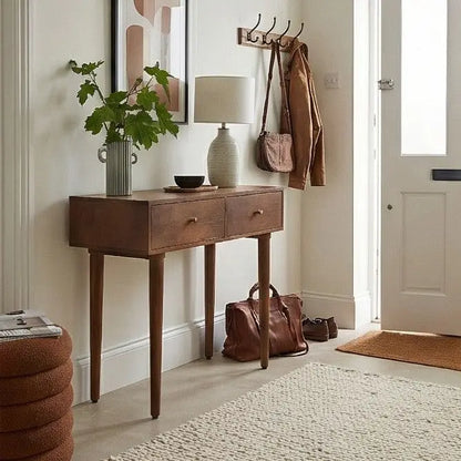 Scandinavian Walnut Oslo Console, Dressing Table, and Desk