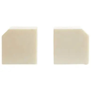 Sena White Marble and Gold Bookends