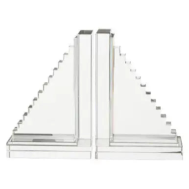 Set of 2 Crystal Bookends | Carrie