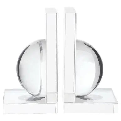 Set of 2 Crystal Bubble Bookends | Carrie