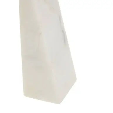 Set of 2 White Marble Bookends | Marris