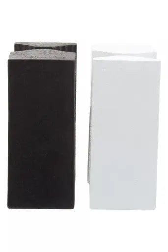 Set of Two Black and White Bookends | Broc