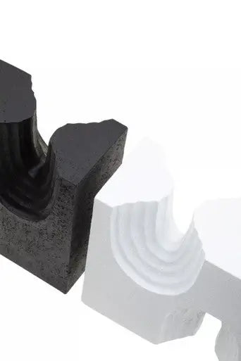Set of Two Black and White Bookends | Broc
