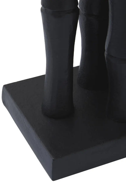 Set of Two Black Finish Bamboo Effect Bookends | Hiba