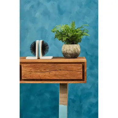 Set of Two Black Finish Starburst Bookends | Mirano
