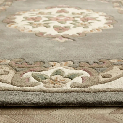 Shensi Grey Medallion Rug