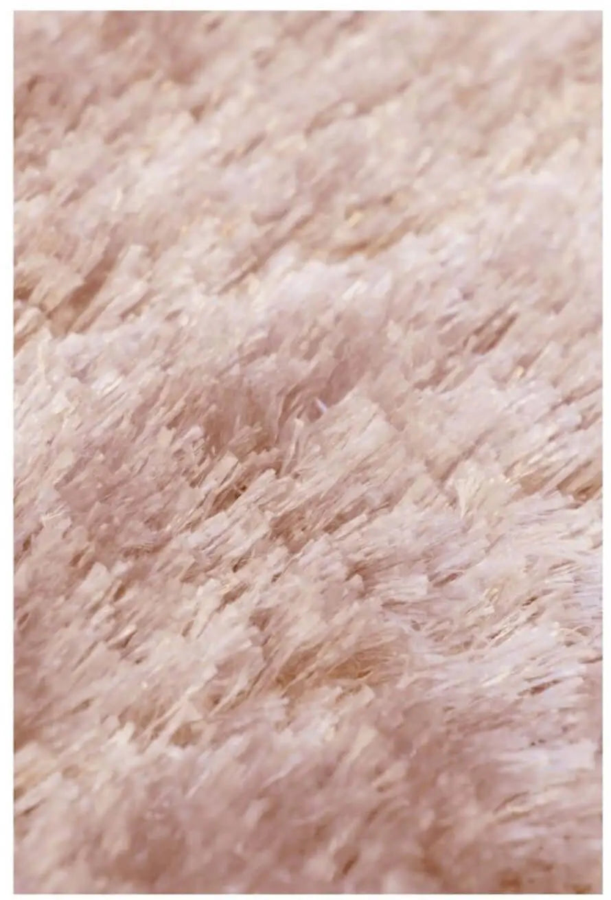 Shimmer Pink Supersoft Shaggy Rug | ODS33