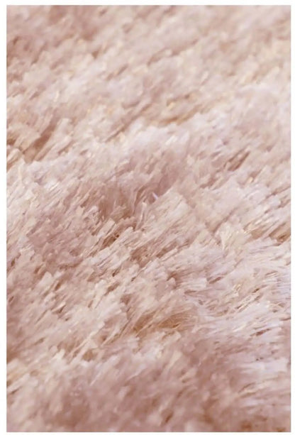 Shimmer Pink Supersoft Shaggy Rug | ODS33