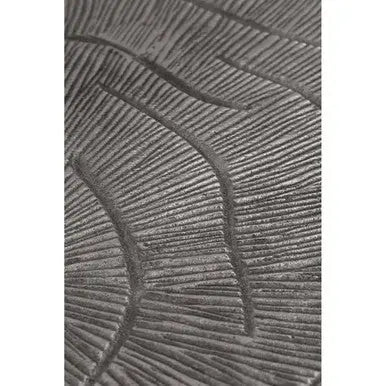 Silva Silver Finish Oak Effect Round Coffee Table