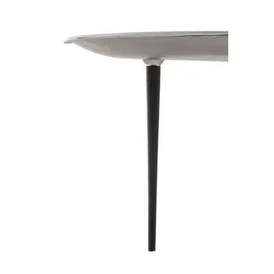Silva Silver Finish Oak Effect Round Coffee Table