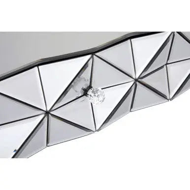 Silve Rectangular Coffee Table with Smoked Glass Detail, Soho