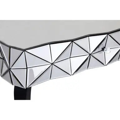 Silve Rectangular Coffee Table with Smoked Glass Detail, Soho