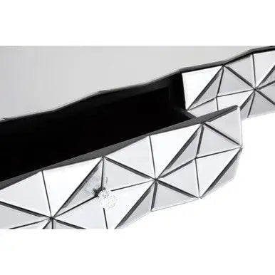 Silve Rectangular Coffee Table with Smoked Glass Detail, Soho