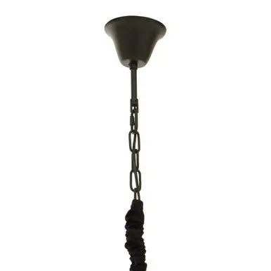 Six Bulb Black Crystal Chandelier | Babylon