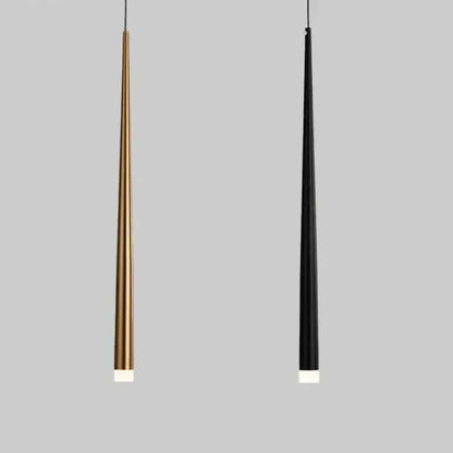 Sleek Drop Pendant Light - LED Integrated Adjustable Height Warm Light