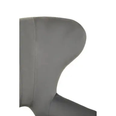 Sloan Grey Velvet Channel Tufted Armchair